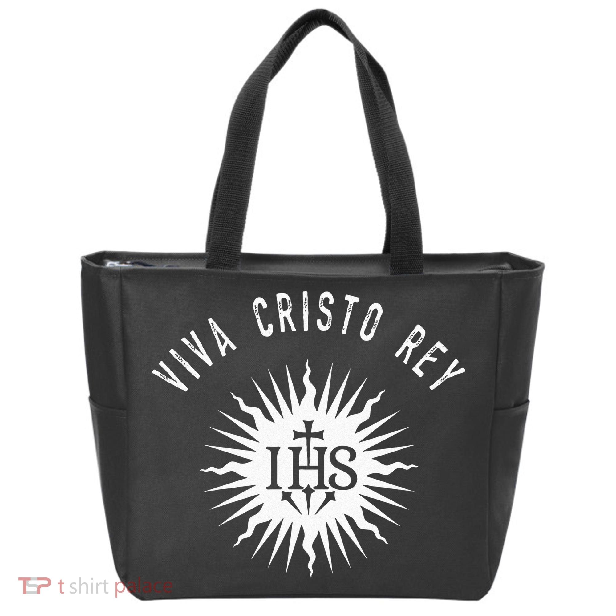 Viva Cristo Rey Roman Catholic Cristeros Tote Bag