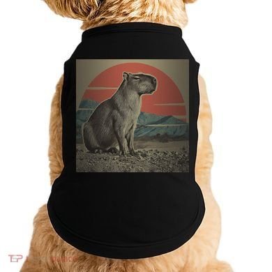 Vintage Capybara Retro Capybara Doggie Tank