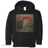 Vintage Capybara Retro Capybara Toddler Hoodie thumb 0