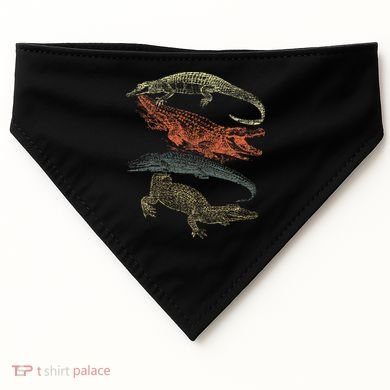 Vintage Crocodiles Retro Crocodile USA-Made Doggie Bandana