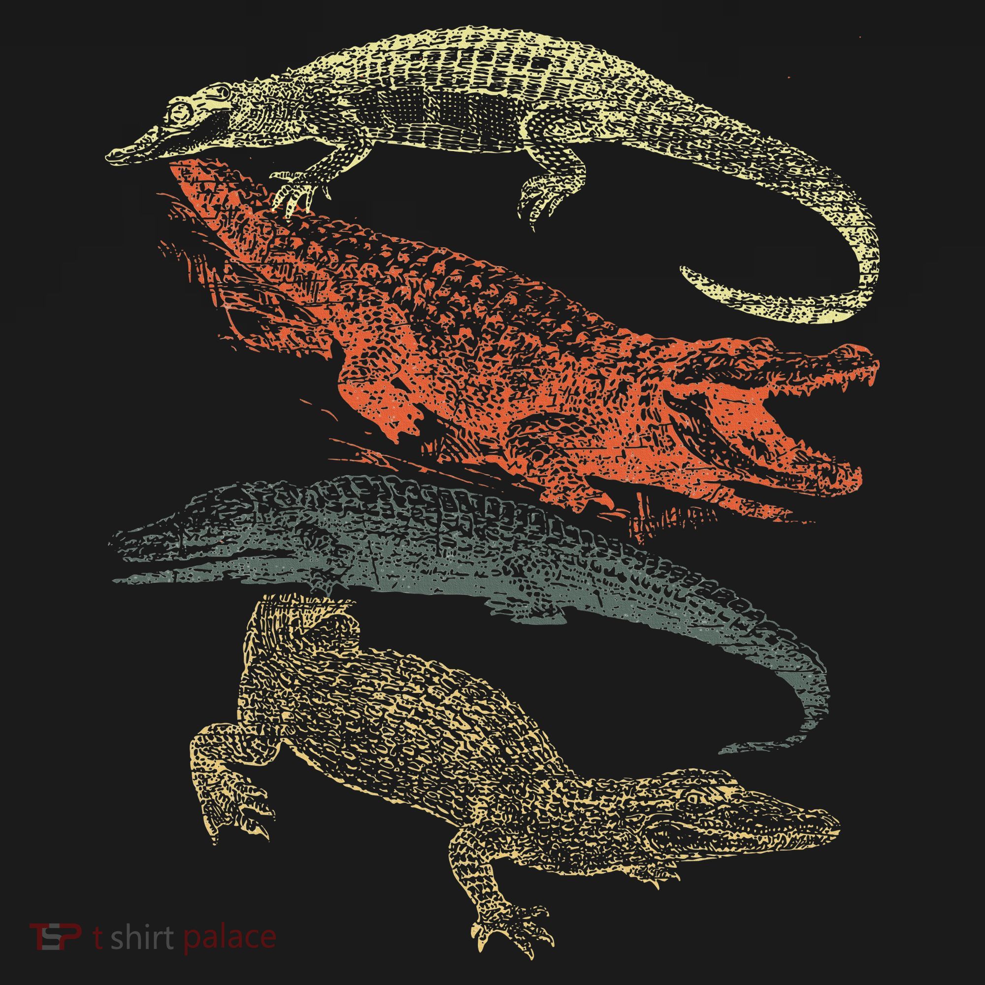 Vintage Crocodiles Retro Crocodile T-Shirt