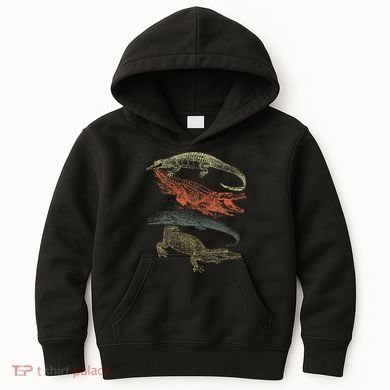 Vintage Crocodiles Retro Crocodile Kids Hoodie