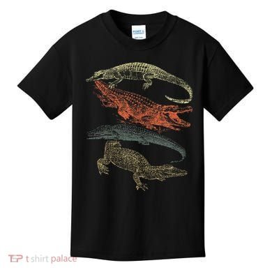 Vintage Crocodiles Retro Crocodile Kids T-Shirt