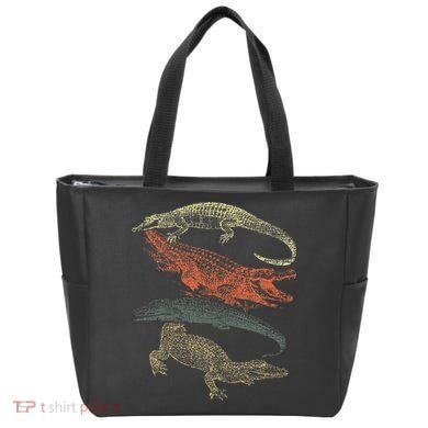 Vintage Crocodiles Retro Crocodile Tote Bag