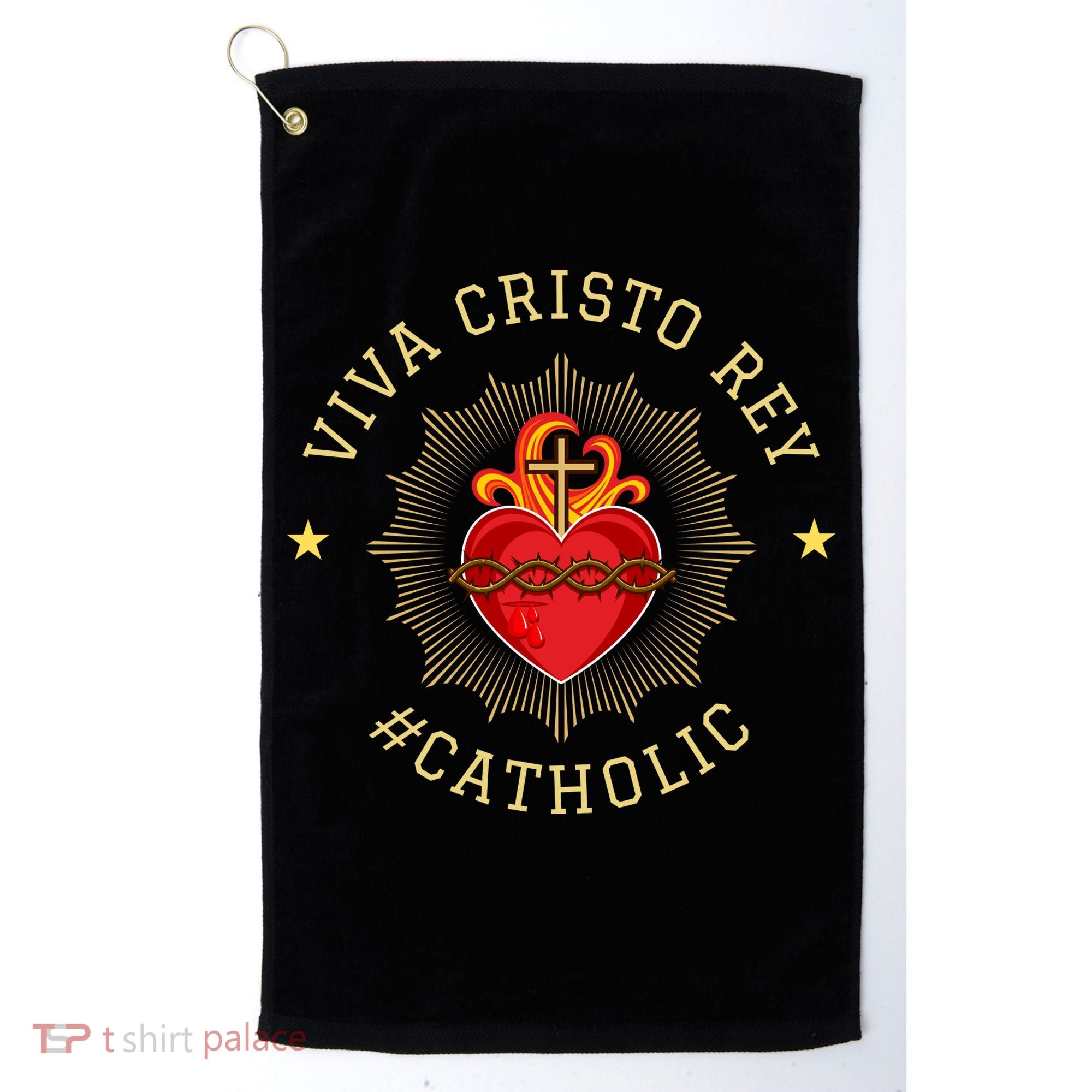 Viva Cristo Rey Roman Catholic Gift Golf Towel