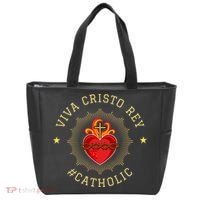 Viva Cristo Rey Roman Catholic Gift Tote Bag thumb 0
