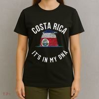 Vintage Costa Rica Flag It Is In My DNA Costa Rican Gift T-Shirt thumb 4