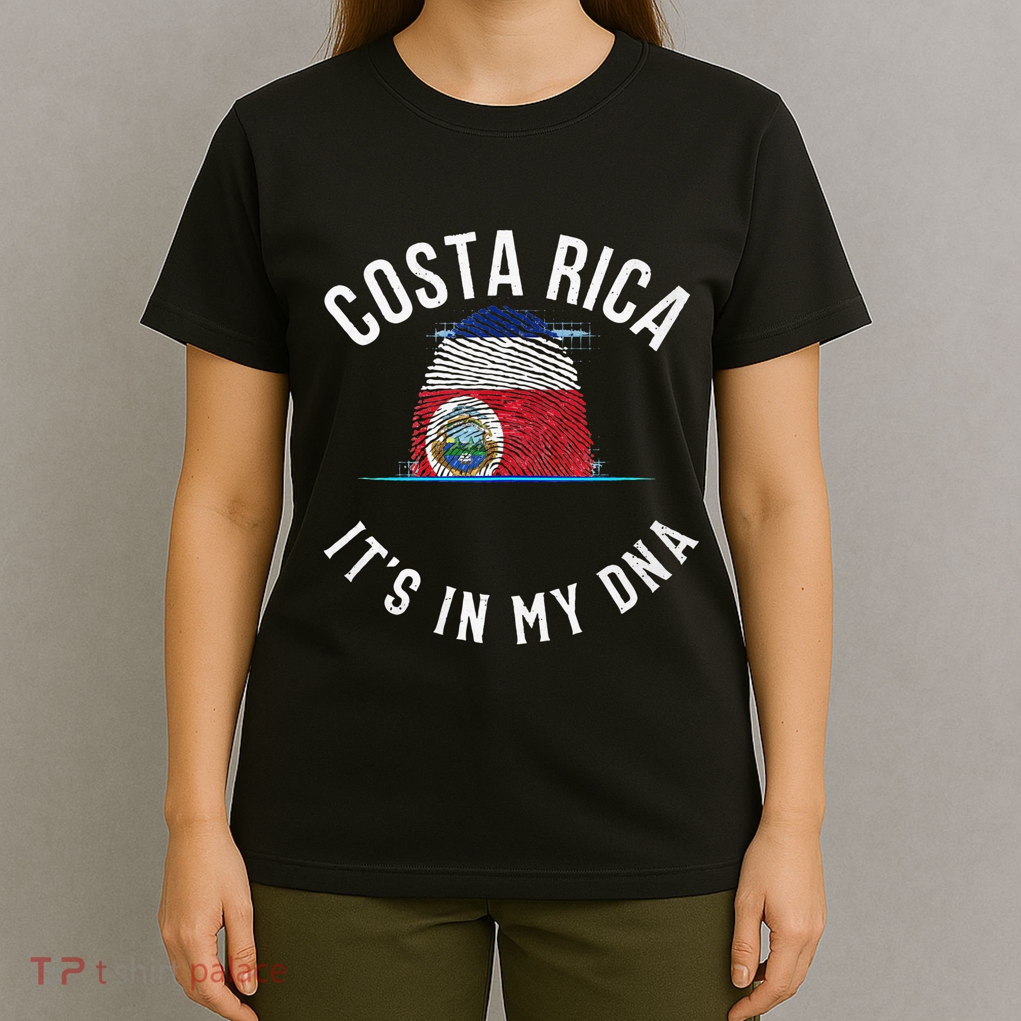 Vintage Costa Rica Flag It Is In My DNA Costa Rican Gift T-Shirt