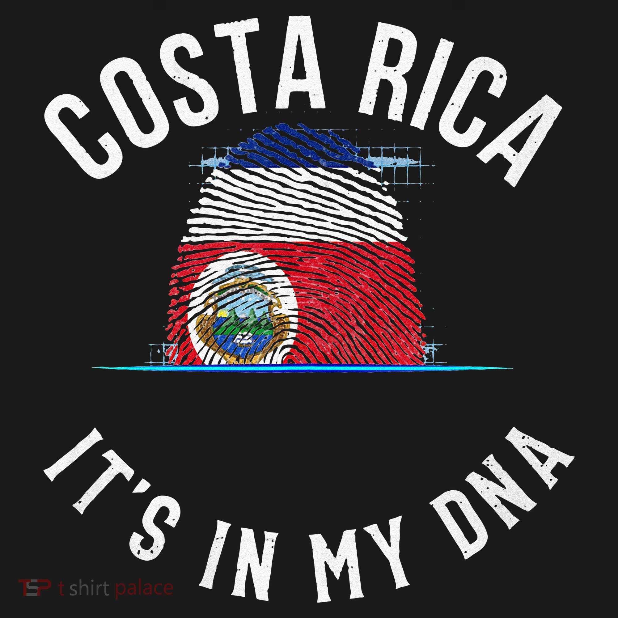 Vintage Costa Rica Flag It Is In My DNA Costa Rican Gift T-Shirt