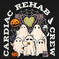 Vintage Cardiac Rehab Crew Rehab Nurse Spooky Halloween T-Shirt thumb 7