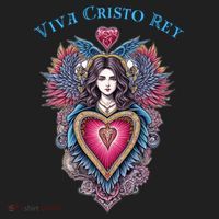 Viva Cristo Rey Sacred Heart Roman Catholic Women's Sweatshirt thumb 2