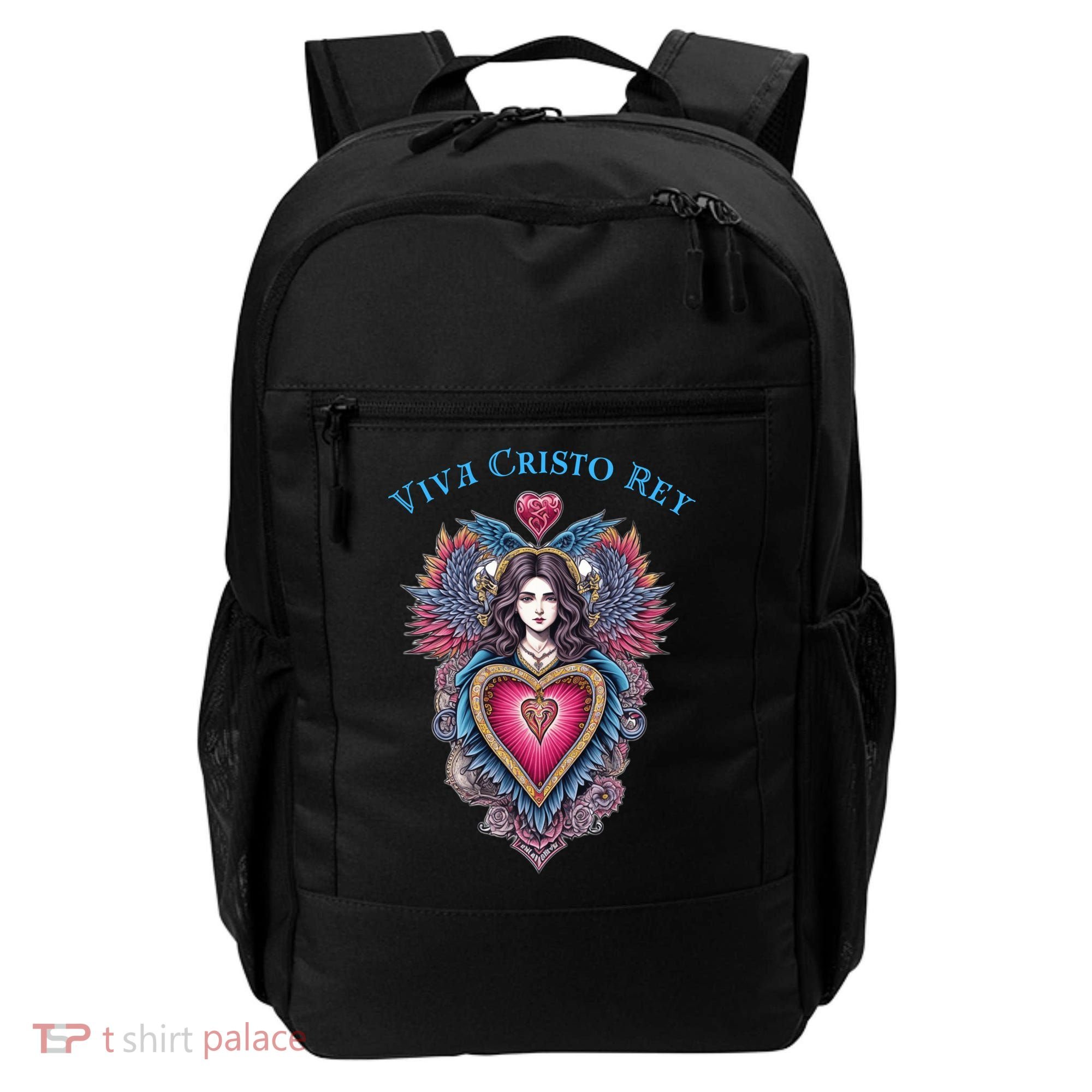 Viva Cristo Rey Sacred Heart Roman Catholic Backpack