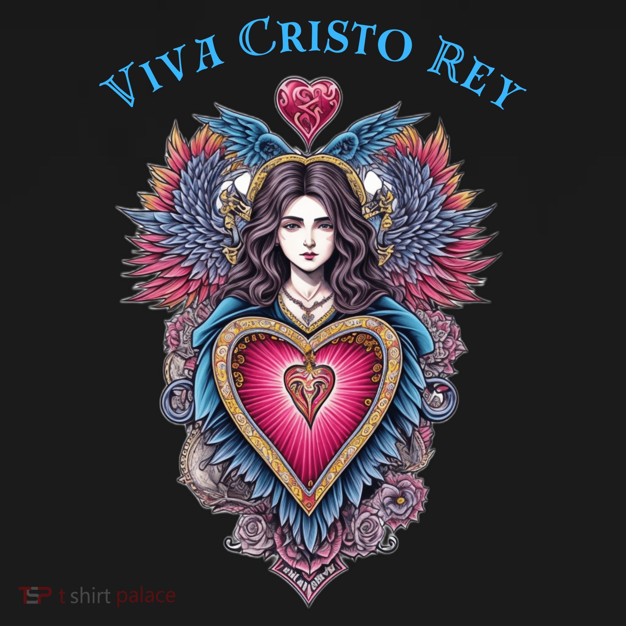 Viva Cristo Rey Sacred Heart Roman Catholic Women's Hoodie