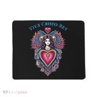 Viva Cristo Rey Sacred Heart Roman Catholic Mousepad thumb 0