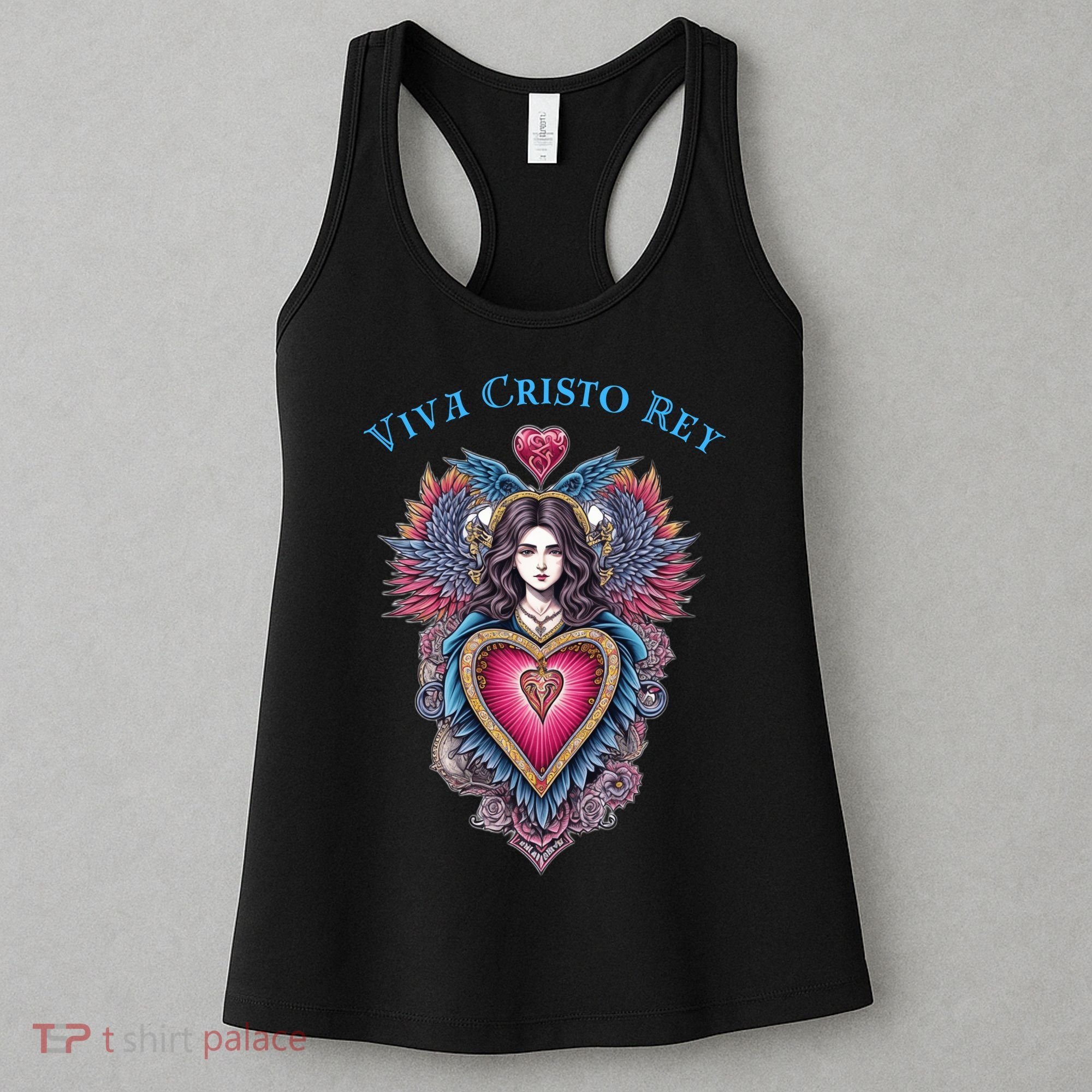 Viva Cristo Rey Sacred Heart Roman Catholic Women's Tank Top