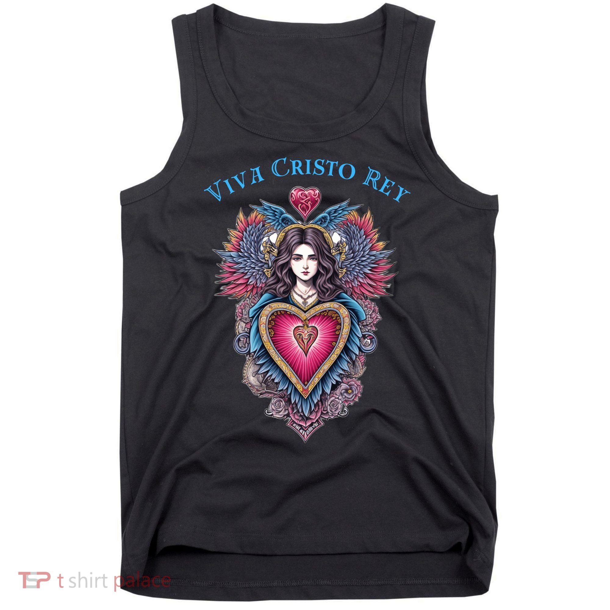 Viva Cristo Rey Sacred Heart Roman Catholic Tank Top