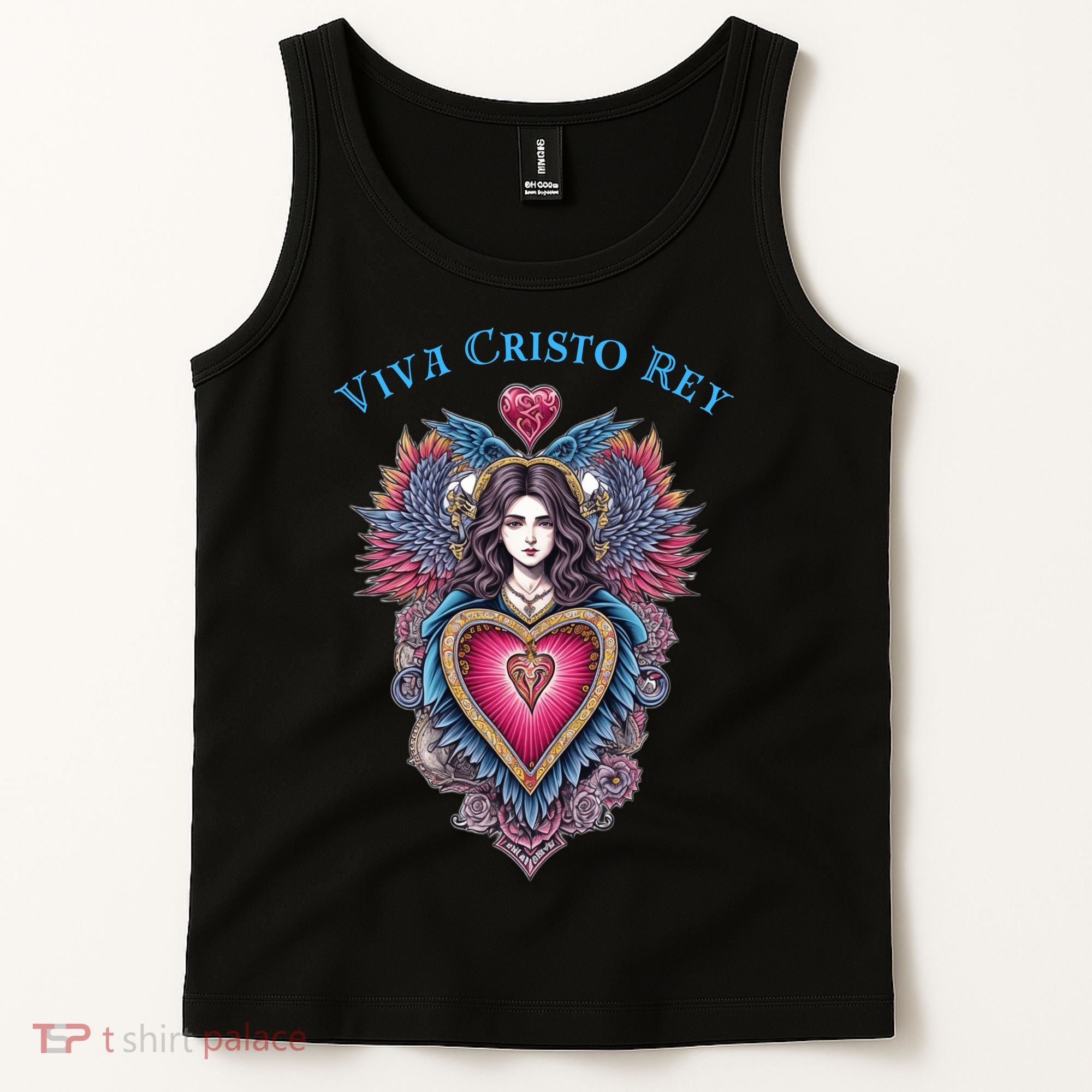 Viva Cristo Rey Sacred Heart Roman Catholic Tank Top