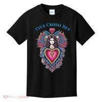 Viva Cristo Rey Sacred Heart Roman Catholic Kids T-Shirt thumb 0