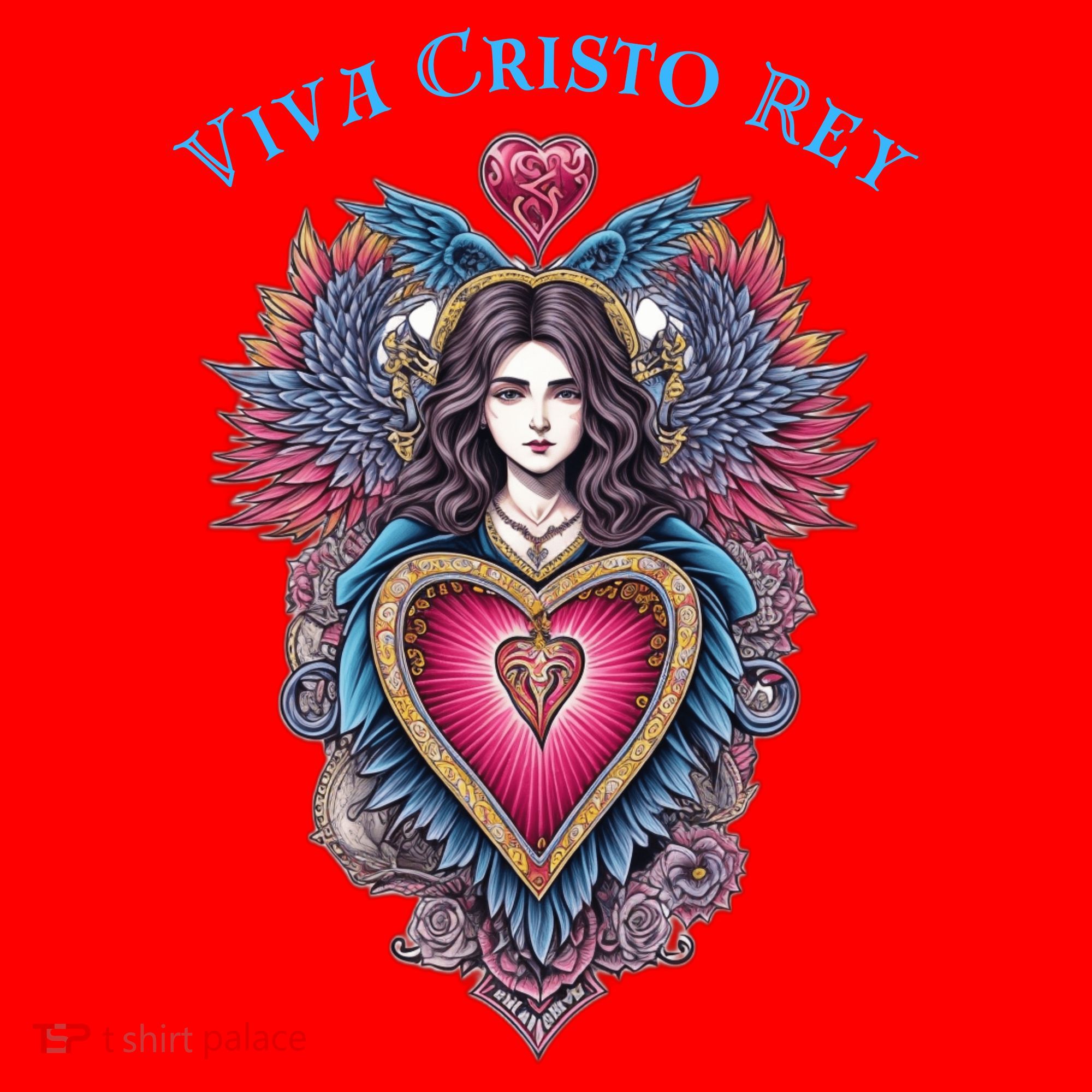 Viva Cristo Rey Sacred Heart Roman Catholic Santa Hat