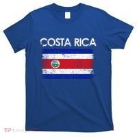 Vintage Costa Rica Rican Flag Pride Cool Gift T-Shirt thumb 0