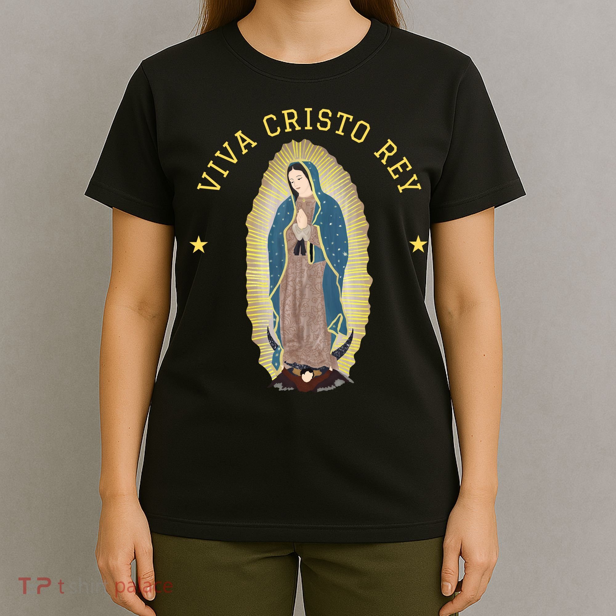 Viva Cristo Rey Our Lady Of Guadalupe Roman Catholic Gift T-Shirt
