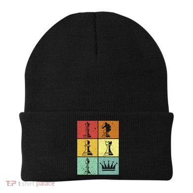 Vintage Colorful Retro Chess Gaming Cool Gift Beanie