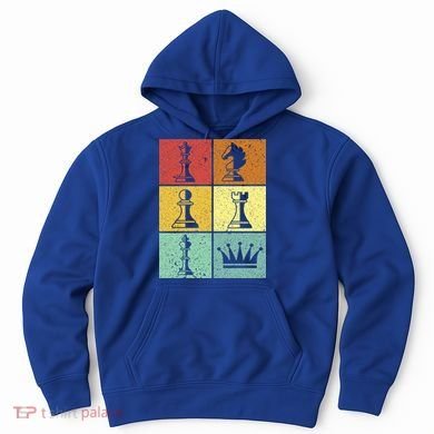 Vintage Colorful Retro Chess Gaming Cool Gift Hoodie