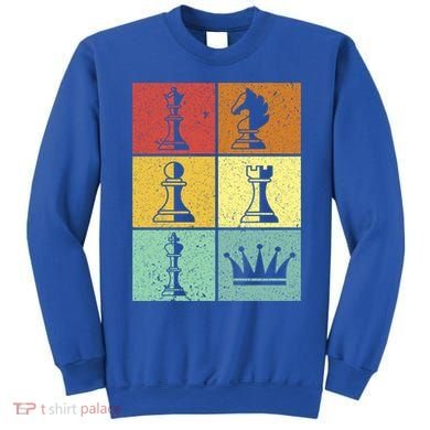 Vintage Colorful Retro Chess Gaming Cool Gift Sweatshirt