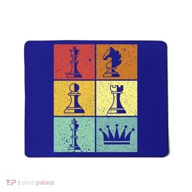 Vintage Colorful Retro Chess Gaming Cool Gift Mousepad