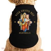 Viva Cristo Rey Roman Catholic Gift Doggie Tank thumb 0