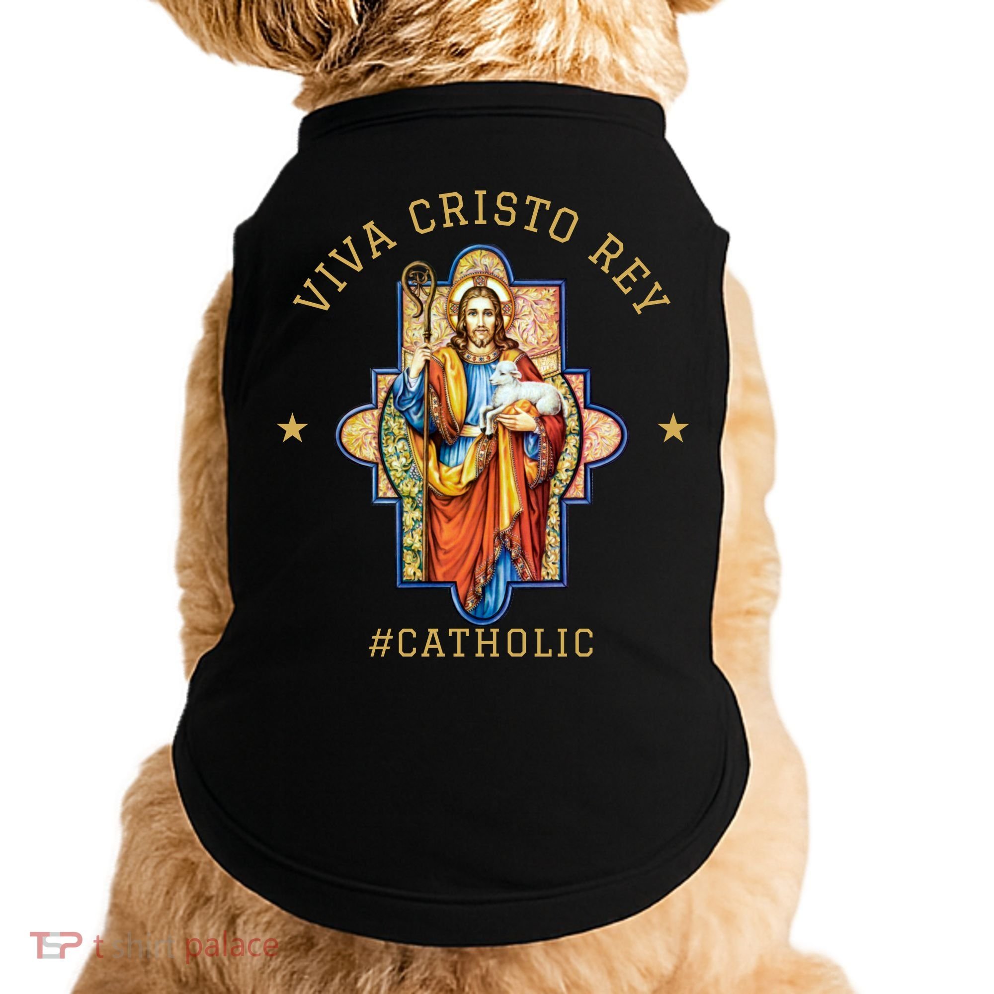 Viva Cristo Rey Roman Catholic Gift Doggie Tank