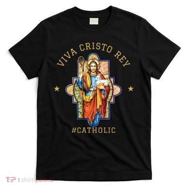 Viva Cristo Rey Roman Catholic Gift T-Shirt