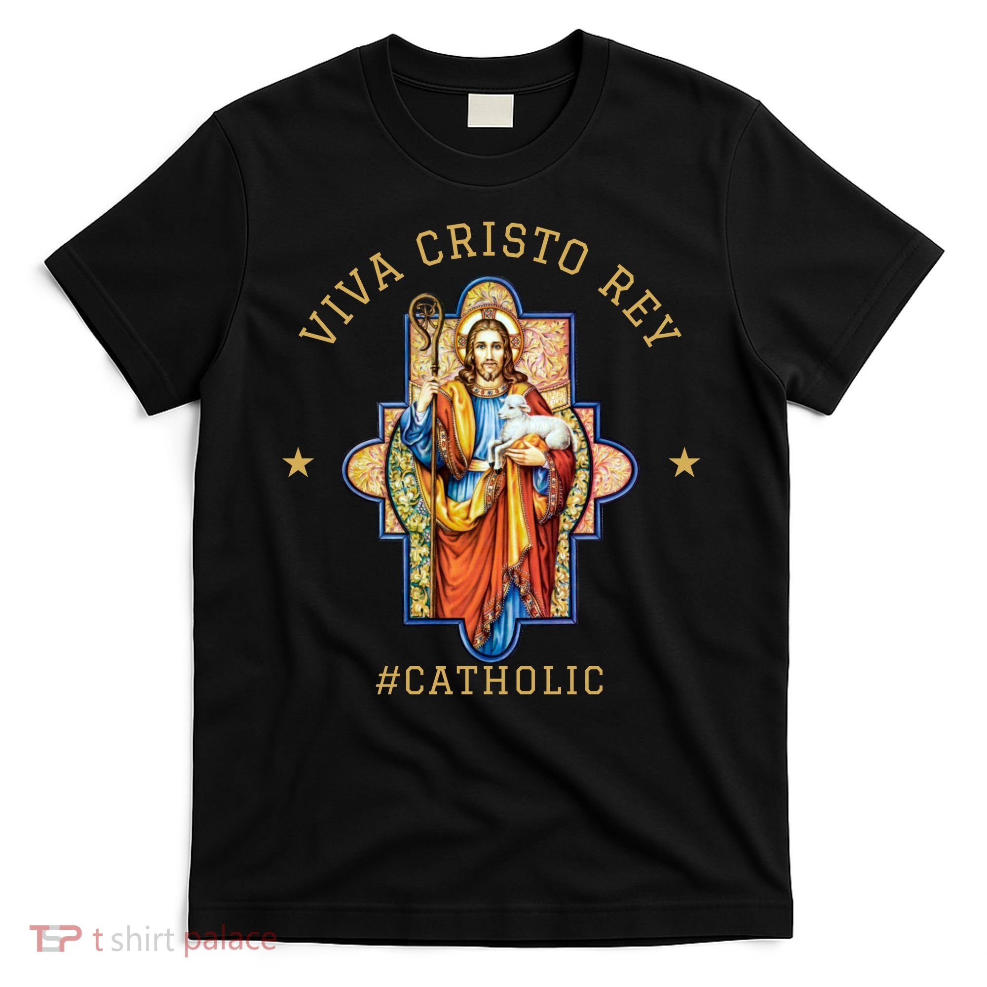 Viva Cristo Rey Roman Catholic Gift T-Shirt