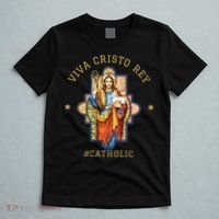 Viva Cristo Rey Roman Catholic Gift T-Shirt thumb 5