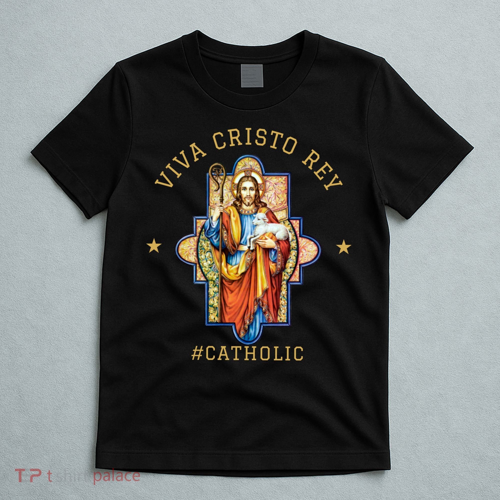 Viva Cristo Rey Roman Catholic Gift T-Shirt
