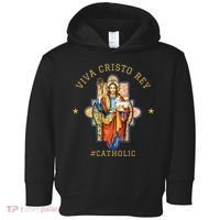 Viva Cristo Rey Roman Catholic Gift Toddler Hoodie thumb 0