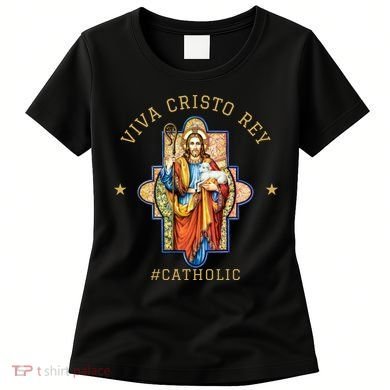 Viva Cristo Rey Roman Catholic Gift Women's T-Shirt