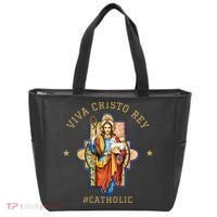 Viva Cristo Rey Roman Catholic Gift Tote Bag thumb 0