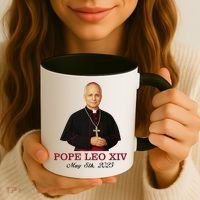Vivo Christo Rey Pope LEO XIV May 8th, 2025 Catholic Pope Coffee Mug thumb 3