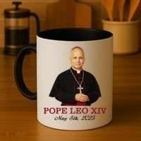 Vivo Christo Rey Pope LEO XIV May 8th, 2025 Catholic Pope Coffee Mug thumb 4