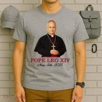 Vivo Christo Rey Pope LEO XIV May 8th, 2025 Catholic Pope T-Shirt thumb 6