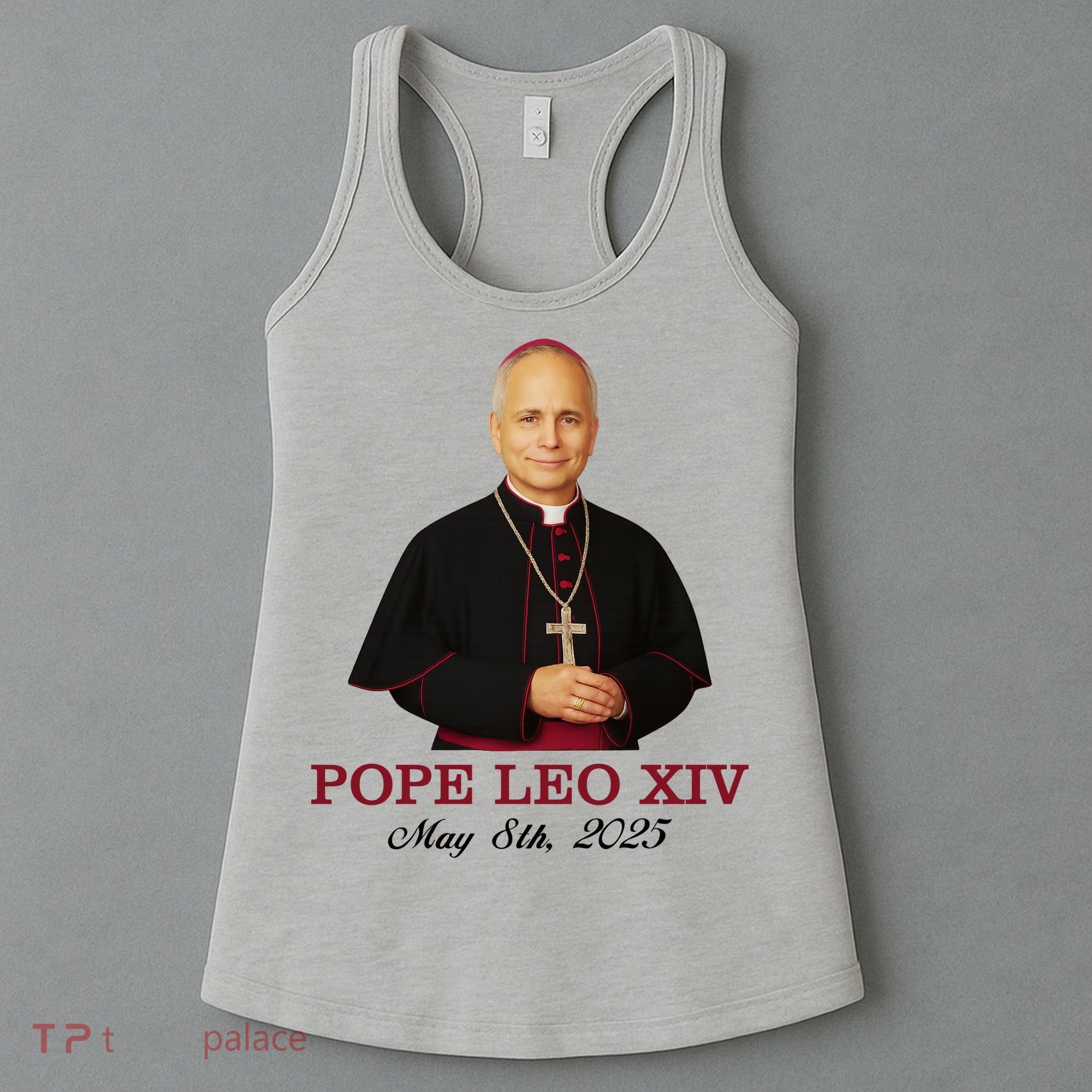 Vivo Christo Rey Pope LEO XIV May 8th, 2025 Catholic Pope Women's Tank Top