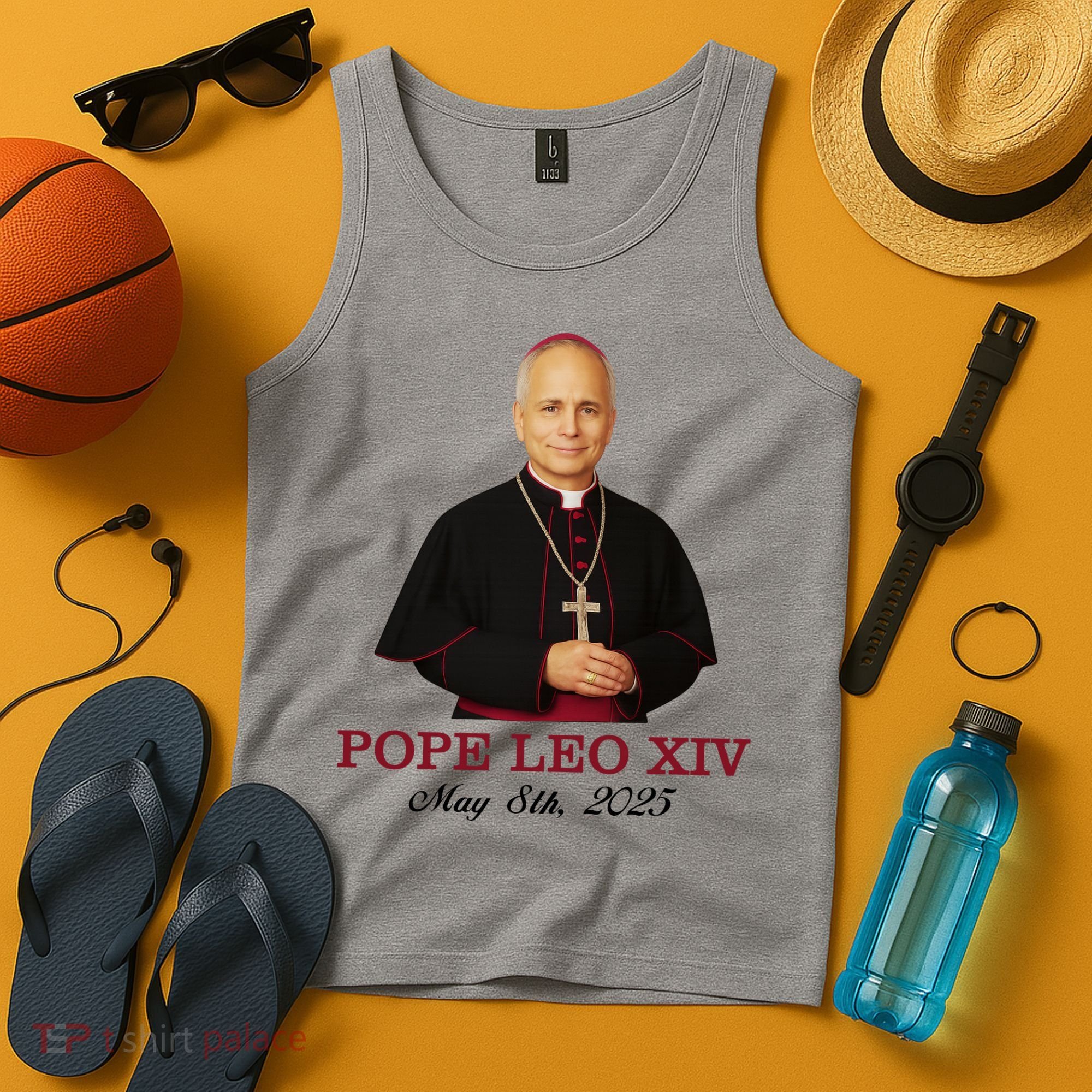 Vivo Christo Rey Pope LEO XIV May 8th, 2025 Catholic Pope Tank Top