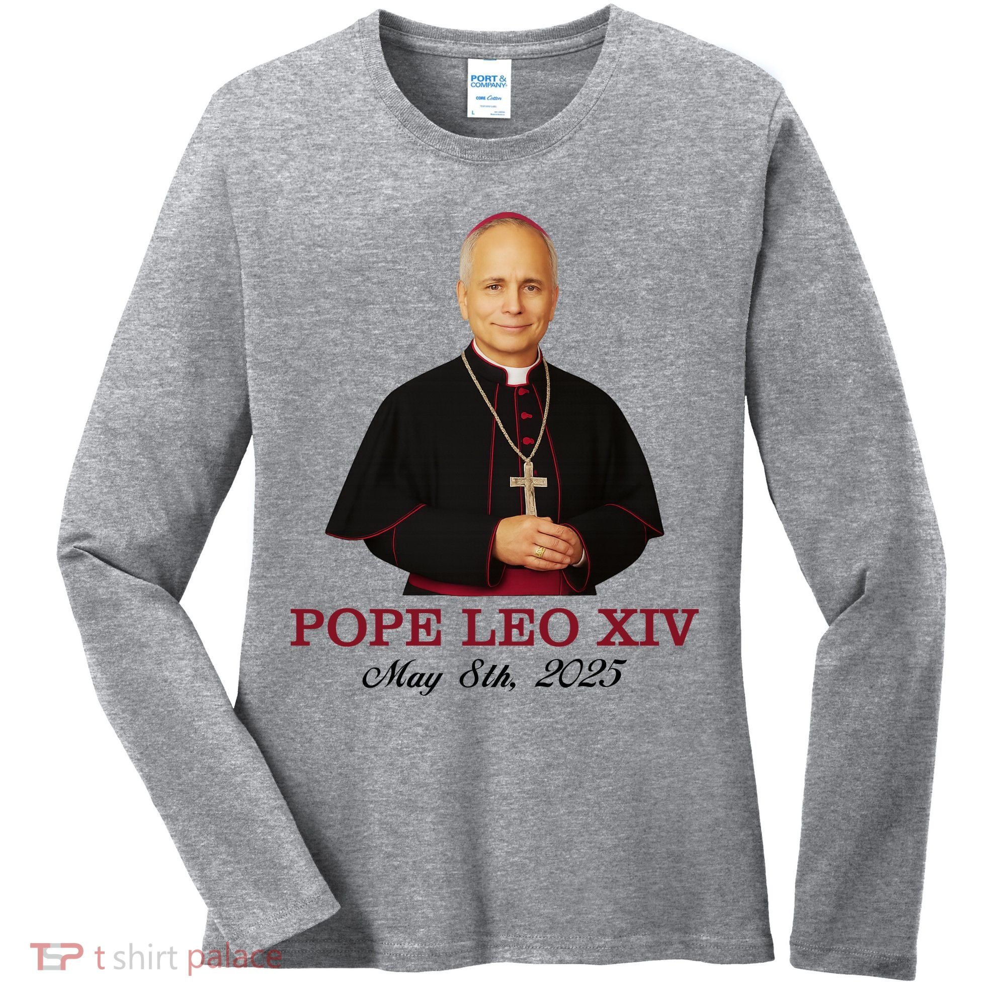 Vivo Christo Rey Pope LEO XIV May 8th, 2025 Catholic Pope Women's Long Sleeve Shirt
