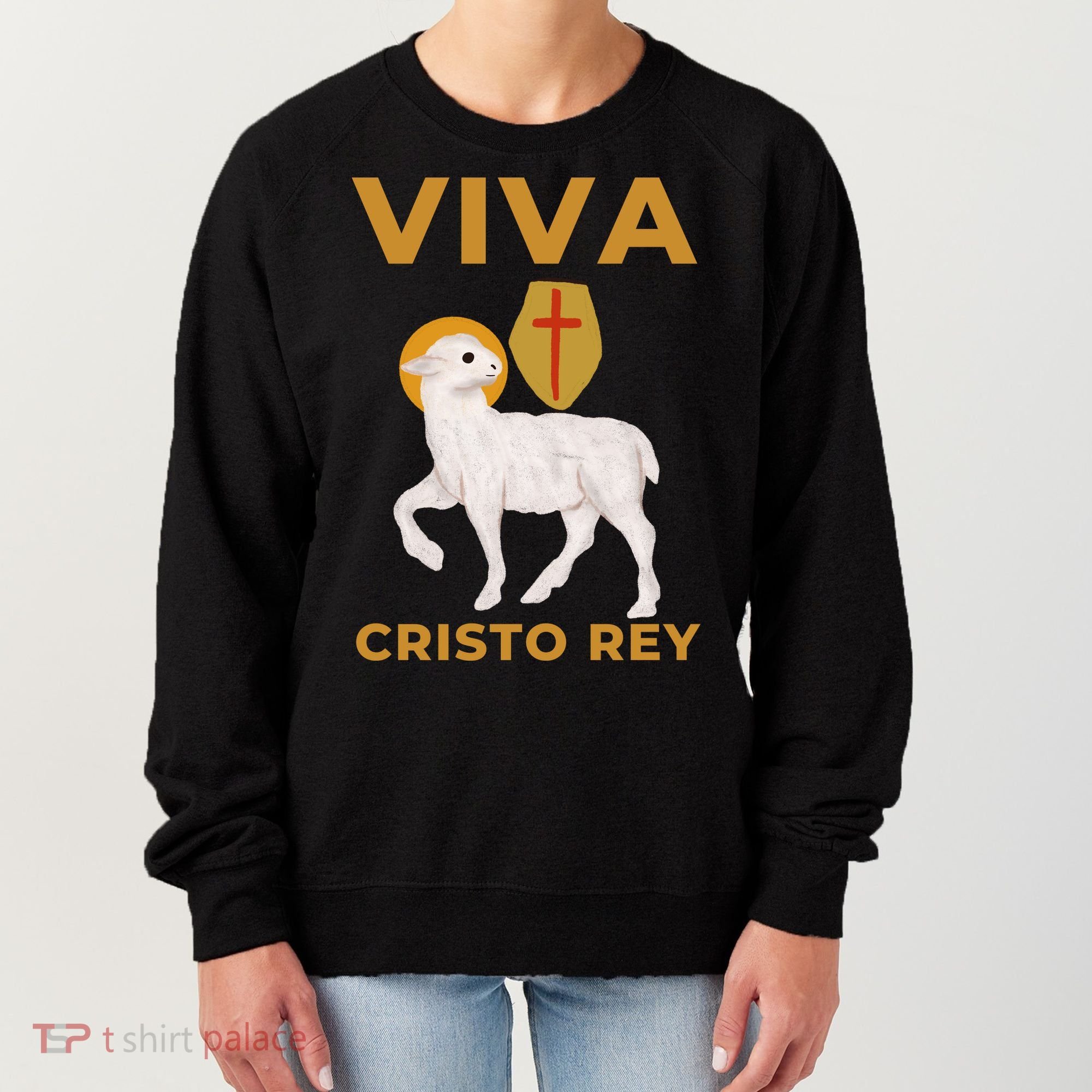 Viva Cristo Rey Roman Catholic Gift Women's Sweatshirt