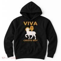 Viva Cristo Rey Roman Catholic Gift Hoodie thumb 0