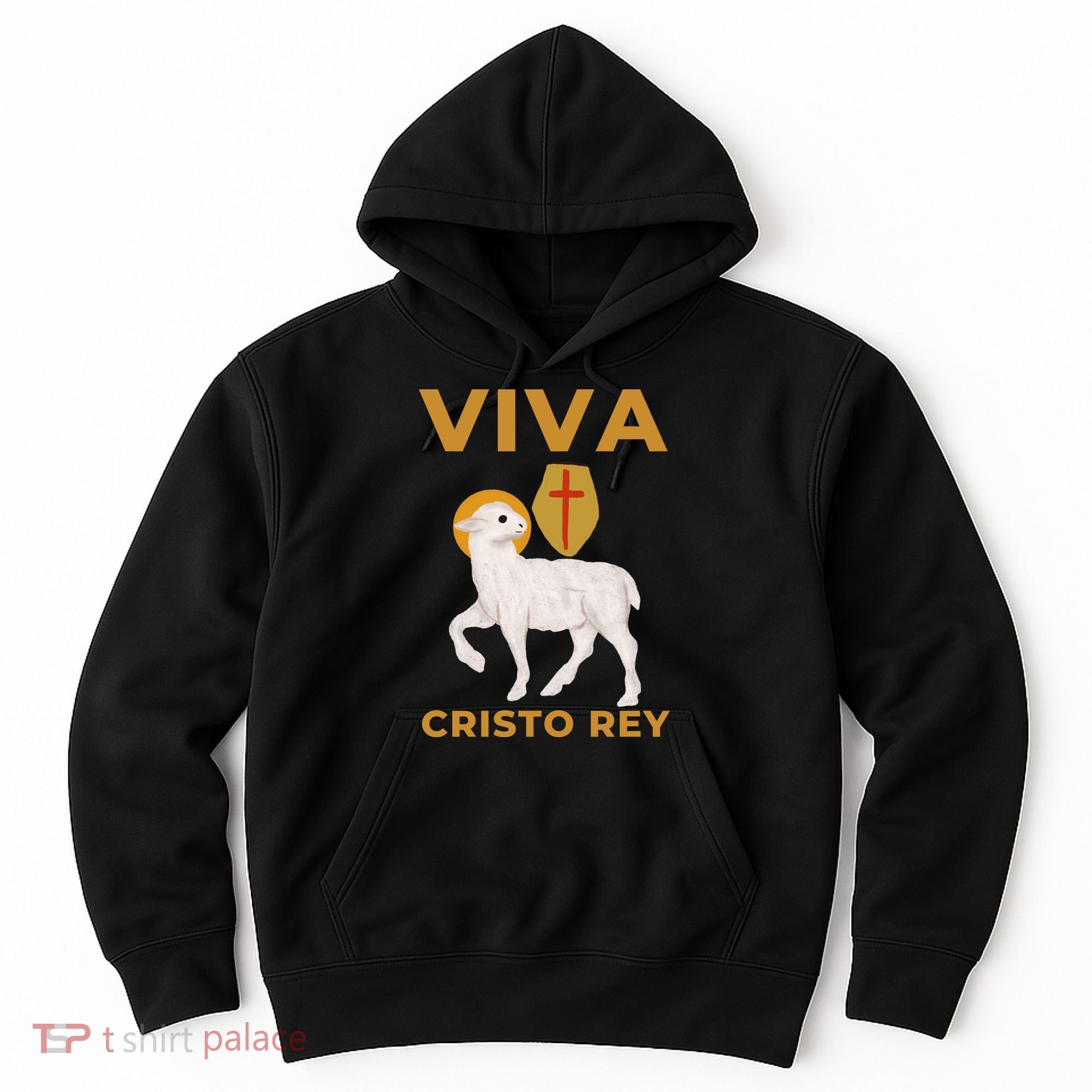Viva Cristo Rey Roman Catholic Gift Hoodie
