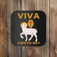 Viva Cristo Rey Roman Catholic Gift Coaster thumb 0
