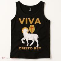 Viva Cristo Rey Roman Catholic Gift Tank Top thumb 2