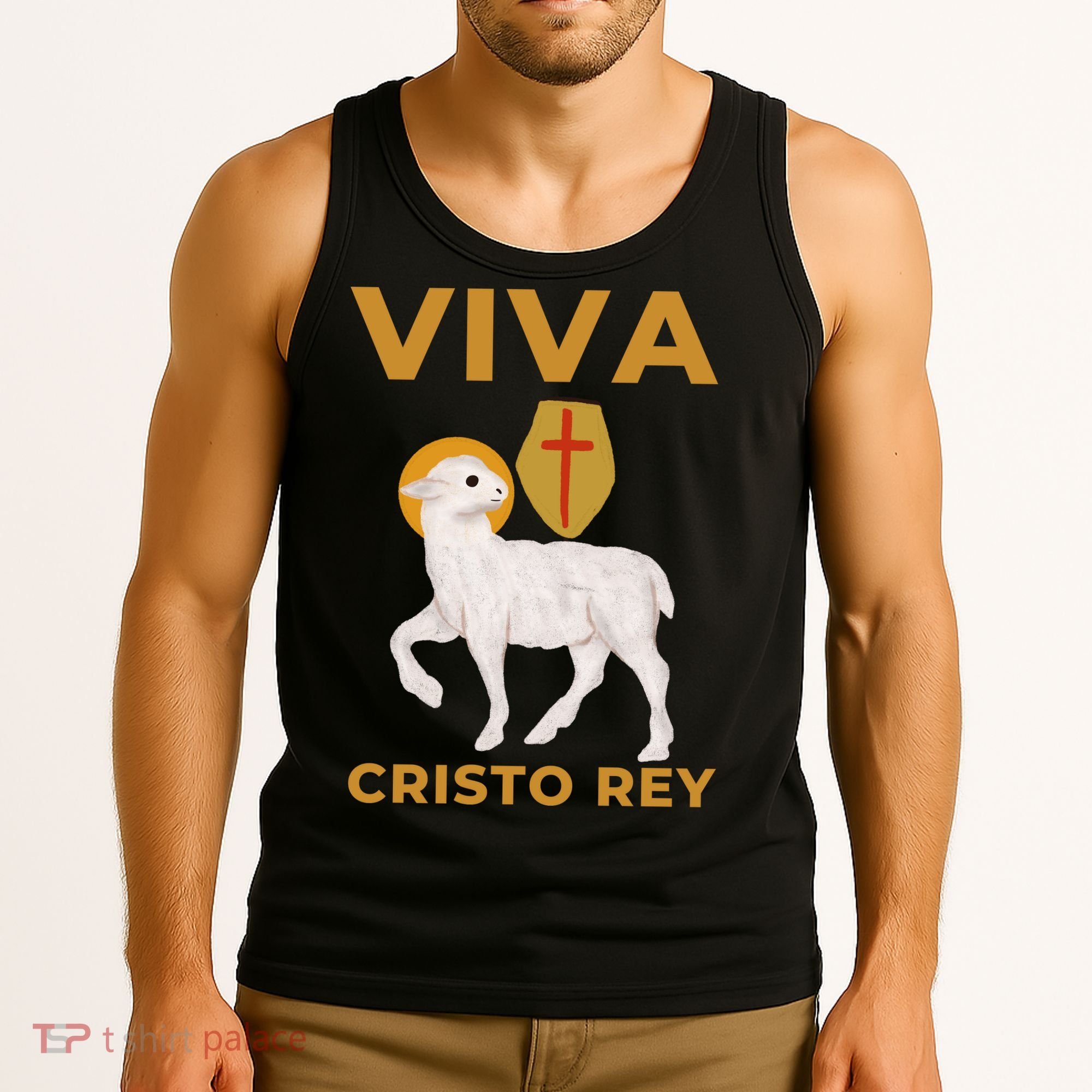 Viva Cristo Rey Roman Catholic Gift Tank Top